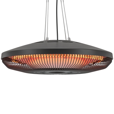 Outsunny Electric Patio Heater, 1500W Ceiling Infrared, Black