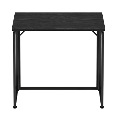 Sleek Folding Desk with Durable Steel Frame, 31.5" L x 15.5" W x 29" H, Black