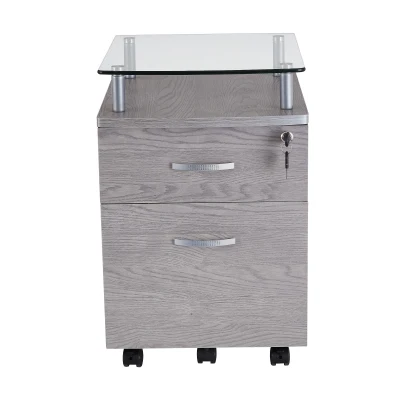 Compact File Cabinet with Hanging Drawers and Locking Design, 15.5" L x 17.5" W x 24" H, Gray