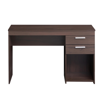 Sleek Espresso Workstation with Open Bottom Shelf, 47.5" L x 16" W x 30.5" H, Espresso