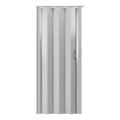 Durable Foldable Accordion Door with Scratch-Resistant Finish, 48" L x 0.5" W x 80" H, Grey