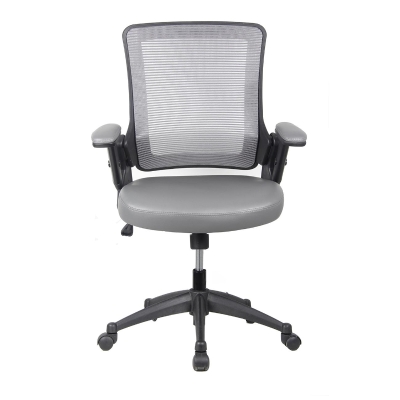 Cozy Task Chair with Breathable Mesh Back and TechniFlex Upholstered Seat, 25" L x 25" W x 34" H, Gray