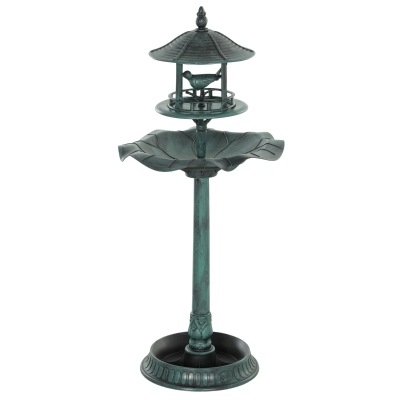 Garden Bird Bath 20" x 20" x 44.5" Green