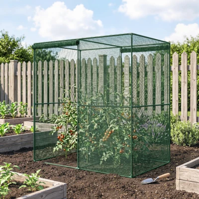 Outsunny 6' x 4' Crop Cage Tent with Zippered Doors, Green