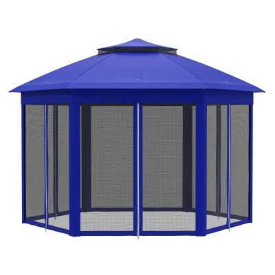 Pop Up Gazebo 13.3' x 13.3' x 9.4' Blue