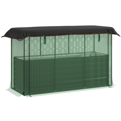 Garden Bed 72.8" L x 25.6" W x 43.25" H Dark Gray
