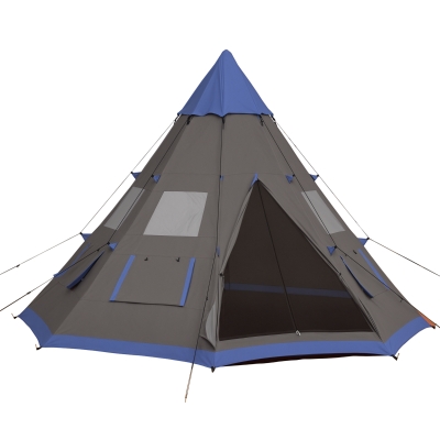 Outsunny 12Ft 6-7 Person Camping Tent, 4 Season Waterproof