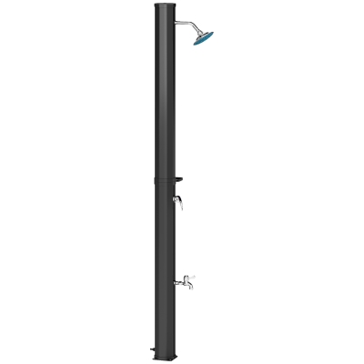 Outsunny 7.1FT Solar Heated Outdoor Shower, 9.2 Gal for Backyard