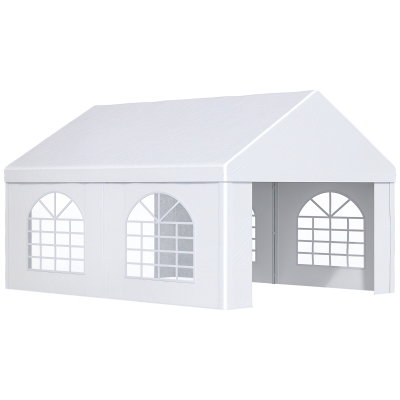 Outsunny 13' x 16.5' Heavy Duty Party Tent, White Canopy