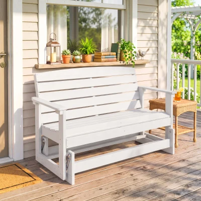 Outdoor Glider 49.5"x28.75"x34.25" White