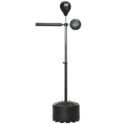 Soozier Free Standing Boxing Bag with Adjustable Height, Black