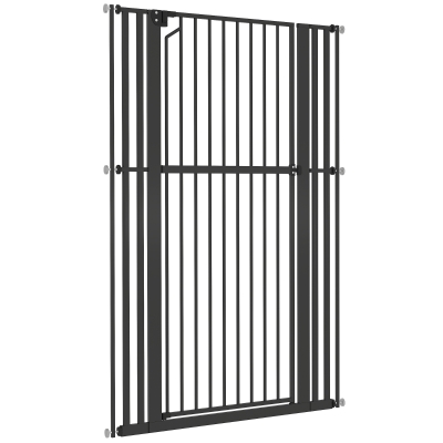 PawHut 63" Extra Tall Pet Gate 30-41" Wide Adjustable Baby Gate Pressure Mounted for Doorways, Hallways, Stairs