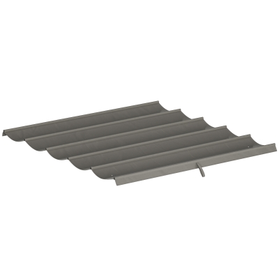 Outsunny 8.2' x 8.4' Retractable Pergola Canopy Replacement for 10' x 10' Frame, Cover Replacement (Cover Top Only), Light Grey