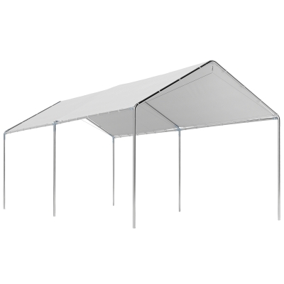 Outsunny 10'x20' Heavy Duty Carport Canopy, White