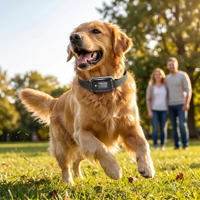 PawHut GPS Dog Training Collar, IP67 Waterproof, Rechargeable, Black