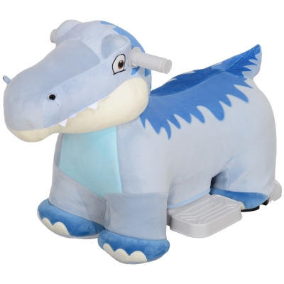 Kids Electric Ride-on Horse 29.9" L x 13.4" W x 18.5" H Blue