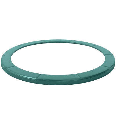 Soozier Trampoline Pad, 14FT Replacement Trampoline Safety Pad Mat Spring Cover, Water-Resistant, UV-Resistant, Tear-Resistant, No Holes for Pole, Green