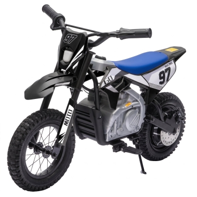 Qaba 36V Kids Electric Dirt Bike, Brushless Motor, Rear Suspension, Black