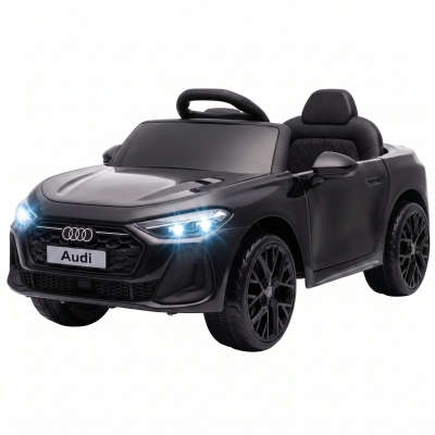 Qaba Audi A5L Kids Electric Ride-On Car, Remote, 4-Wheel, Black