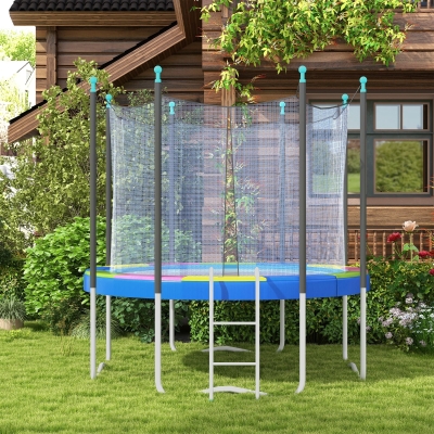 Soozier 14FT Trampoline Spring Cover, Trampoline Pad Replacement, Waterproof and Tear-Resistant, All-Weather Trampoline Accessories, Multi-Colored