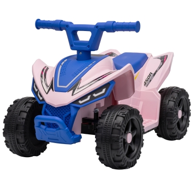 Qaba Kids ATV 6V Battery Powered Quad, 4 Wheeler, Blue