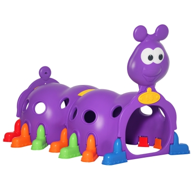 Qaba Caterpillar Climbing Tunnel, Indoor & Outdoor Play for Toddlers