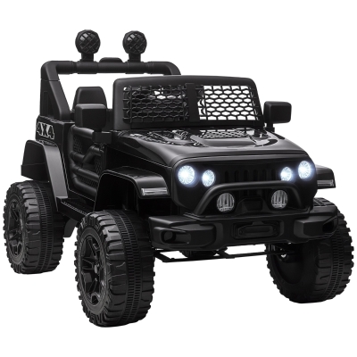 Aosom 12V Kids Ride On Off Road Truck, Black