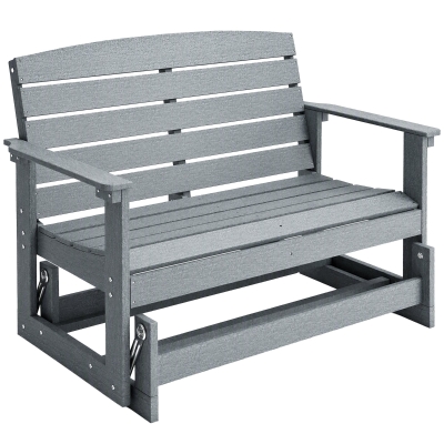 Outdoor Glider 49.5"x28.75"x34.25" Light Gray
