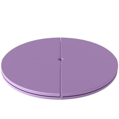 Soozier 5' Pole Dance Mat, 2" Thick Folding Crash Mat, Light Purple