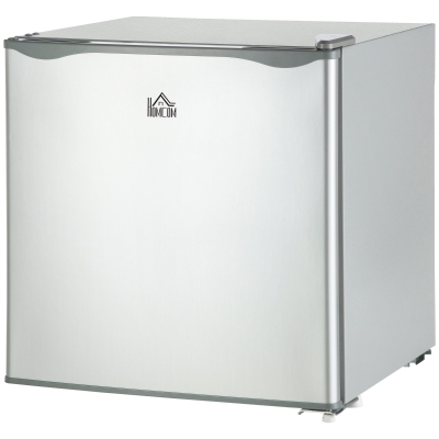 HOMCOM 1.1 Cu. Ft. Mini Freezer, Compact Upright Freezer with Reversible Door, Removable Shelf, Adjustable Temperature, Grey