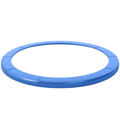 Soozier Trampoline Pad, 14FT Replacement Trampoline Safety Pad Mat Spring Cover, Water-Resistant, UV-Resistant, Tear-Resistant, No Holes for Pole, Blue