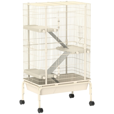 small animal cage 27.2" L x 17.3" W x 47.2" H Beige