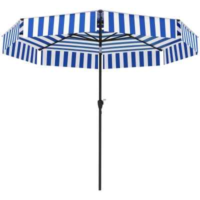 Patio Umbrella Φ8.6' x 8' H Navy Blue