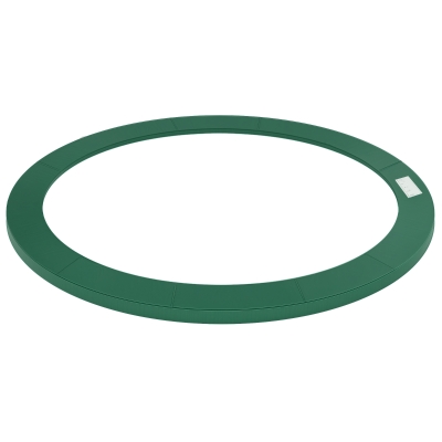 Soozier ⌀8ft Trampoline Pad ⌀96" Spring Safety Replacement Gym Bounce Jump Cover EPE Foam, No Holes for Pole, Green