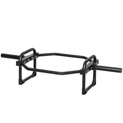 Soozier Trap Bar, Olympic Deadlifting Bar, 2" Hex Barbell Bar for Deadlifts and Shrugs, 660 lbs Capacity, Black