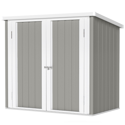 Outsunny 5' x 3' Metal Garden Storage Shed, Tool House with Double Doors for Backyard, Patio, Lawn