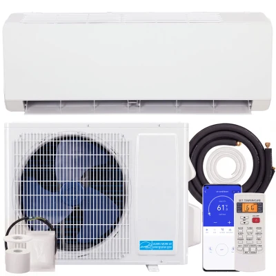 HOMCOM 23000 BTU Mini Split Air Conditioner, 22 SEER2 230V Wifi Enabled Inverter AC Unit & Heat Pump Cools up to 1500 Sq. Ft