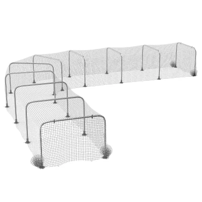 PawHut Extra Long Chicken Tunnel for Outside, 354" x 39" Galvanized Steel Chicken Run for 10-15 Chickens or Ducks