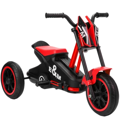 Qaba Kids Tricycle, Toddler Trike with Pedal for Indoor Outdoor Use, 3 Wheel Trike for Ages 18-36 Months Boys Girls, Red