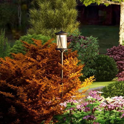 Outsunny 50" Solar Post Light, Cool White LED Outdoor Lamp, Waterproof IP44 for Patio, Garden, Backyard, Pathway