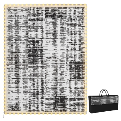 Outsunny 12' x 9' Reversible Outdoor Rug with LED Lights & Bag