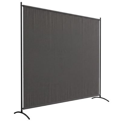Outsunny Single Panel Room Divider, UV30+ Privacy Screen, Indoor Outdoor Privacy Panel with Stable Base, Dark Grey