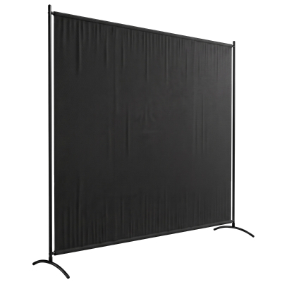 Outsunny Single Panel Room Divider, UV30+ Privacy Screen, Indoor Outdoor Privacy Panel with Stable Base, Black
