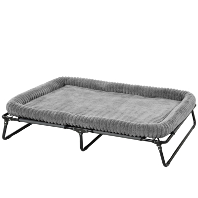 PawHut Large Elevated Dog Bed, Outdoor Metal Frame Pet Cot, XL