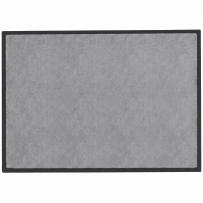 Qaba 110" x 79" Baby Play Mat, Non-Slip Flannel, Dark Gray