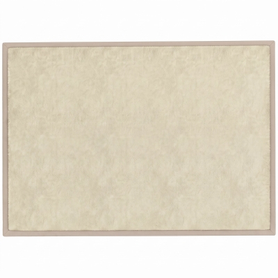 Qaba 110" x 79" Baby Play Mat, Non-Slip Soft Flannel, Cream White