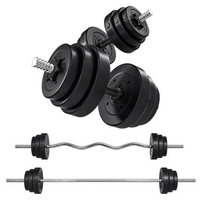 Soozier 3-in-1 Adjustable Dumbbell Set, 110 lb Weights Dumbbells Set for Home Gym with Non-Slip Grip