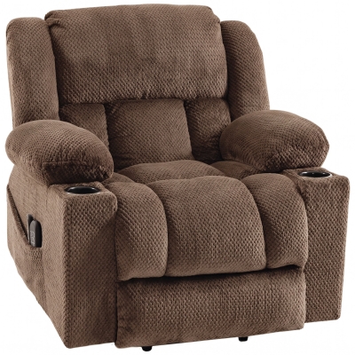 HOMCOM Power Lift Recliner Chair, Massage Heat, Wide Seat, Brown