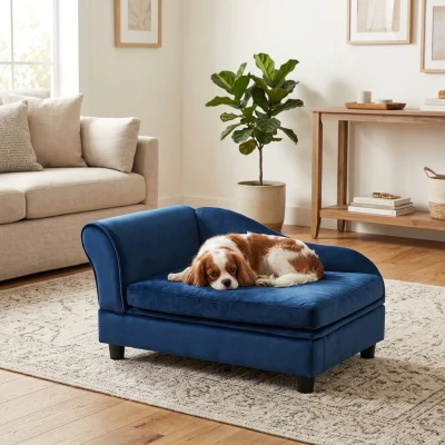 PawHut Pet Sofa Bed Couch with Storage for Cats & Small Dogs