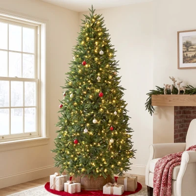 HOMCOM 6ft Prelit Christmas Tree, Dual-Color LED, 11 Modes, Remote